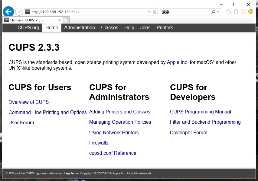Winpe技术网Centos7.x CUPS v2.3.3安装
